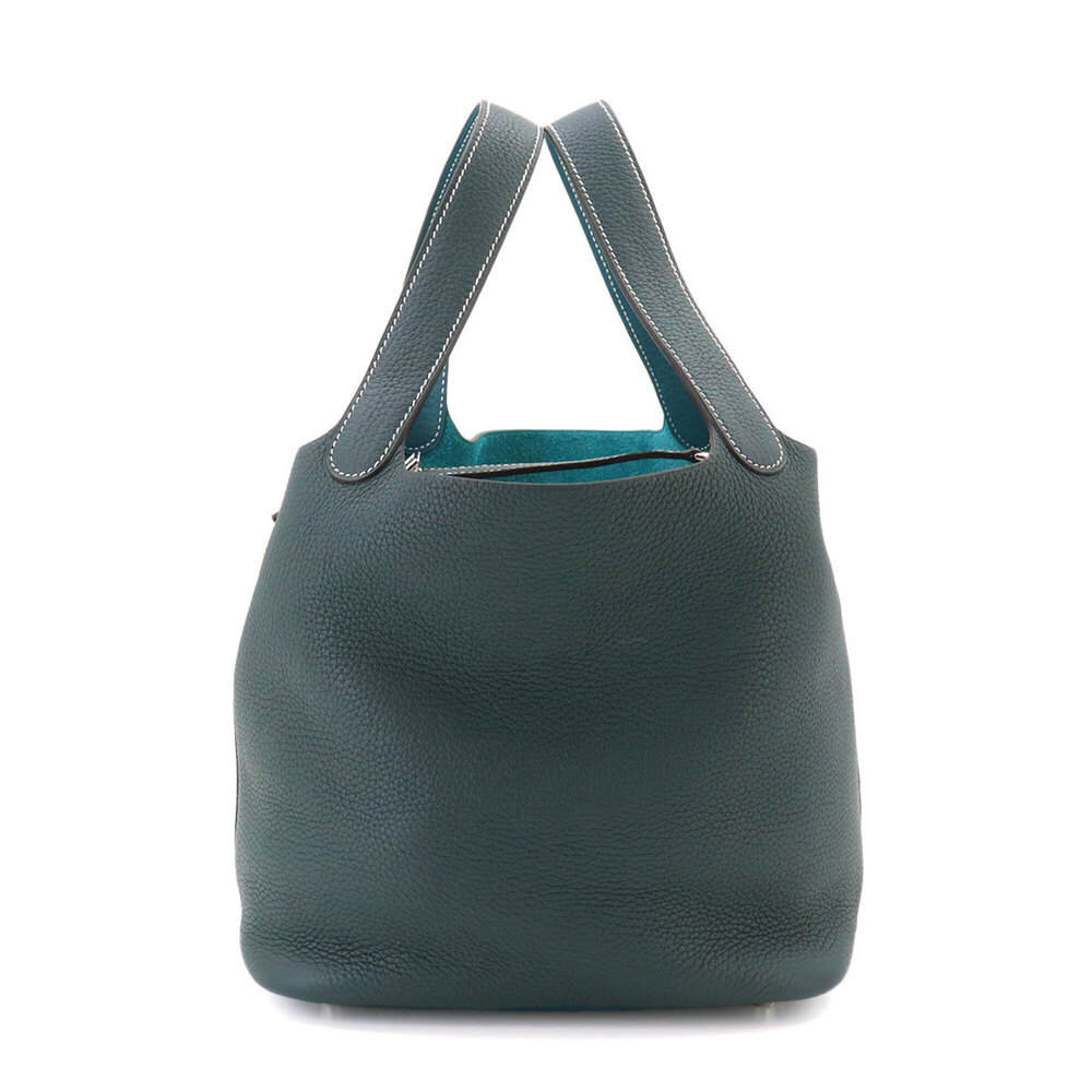 Piko Hermes Picotin Lock 22 Casaque MM Handbag, Taurillon Clemence Leather, V...